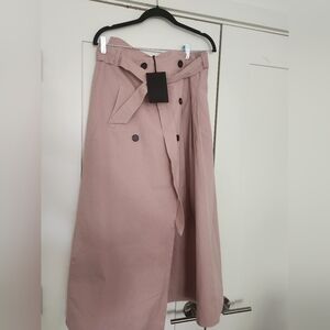 En Saison Trench Belted Midi Skirt Size large NeW